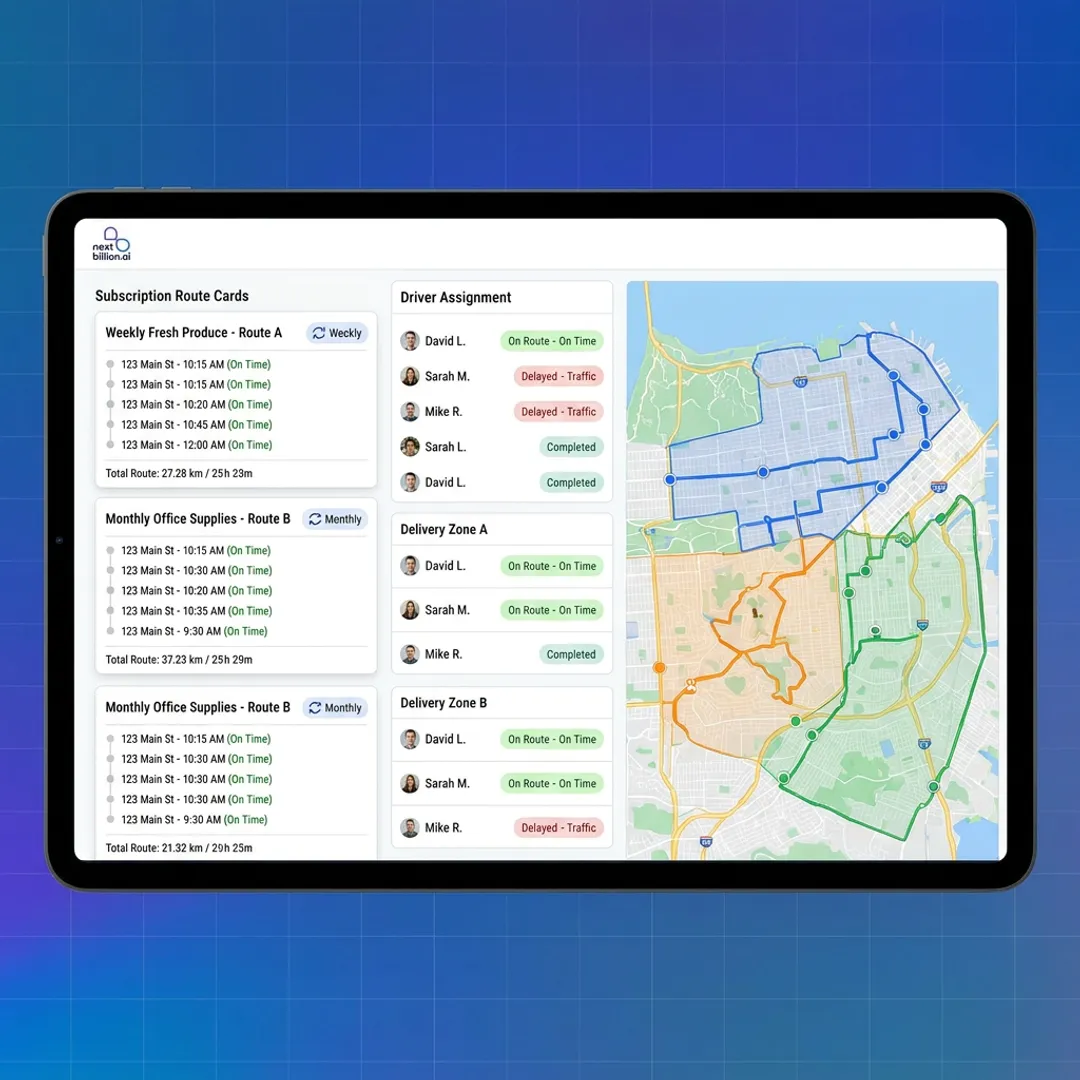 Recurring & Subscription Delivery Route Optimization