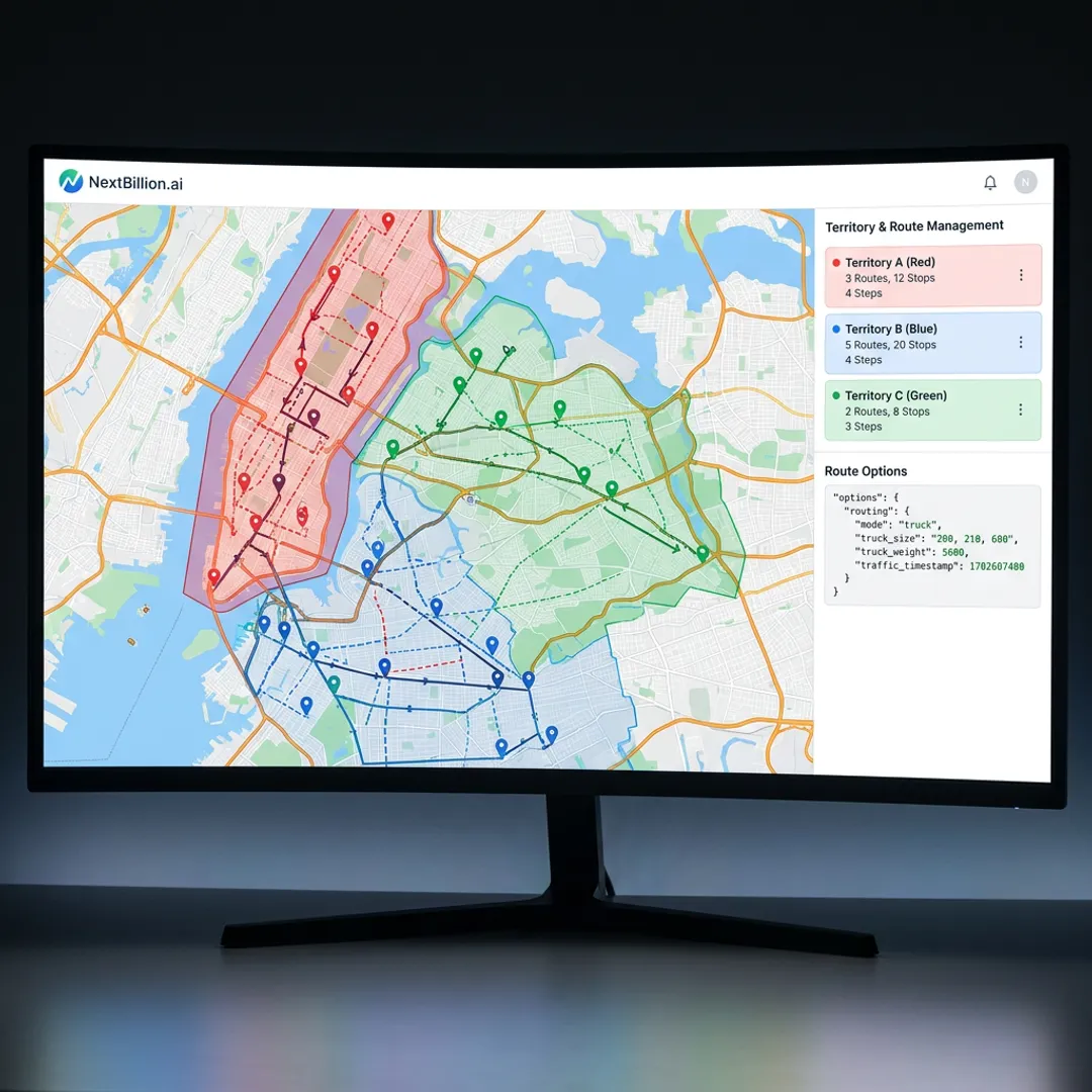 Field sales territory planning interface