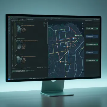 Field routes API dashboard and map integration