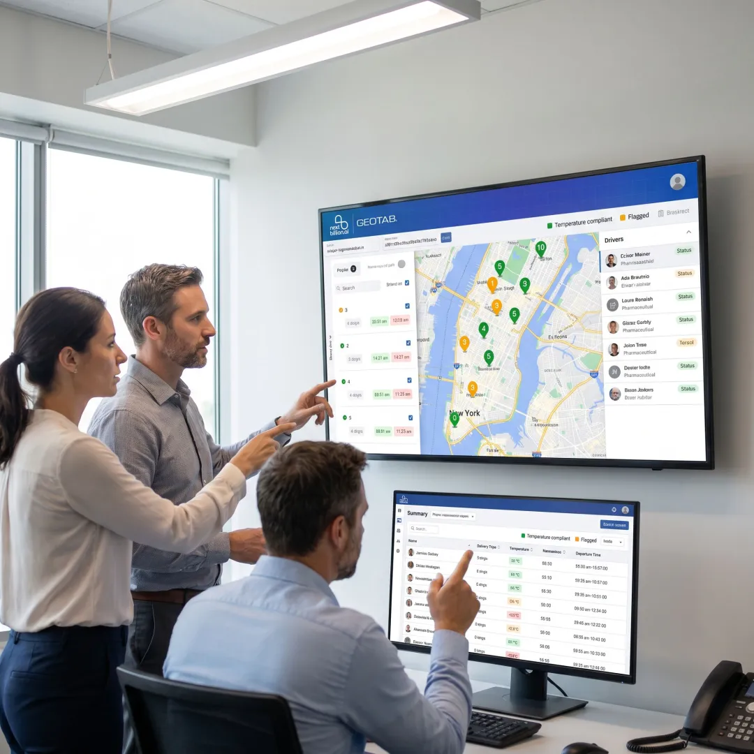 Medication delivery routing software interface