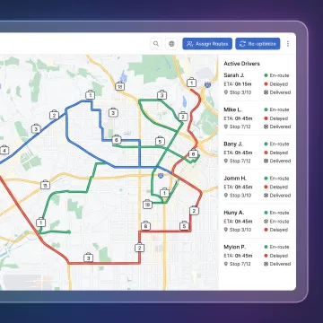 Pharmacy delivery route optimization dashboard