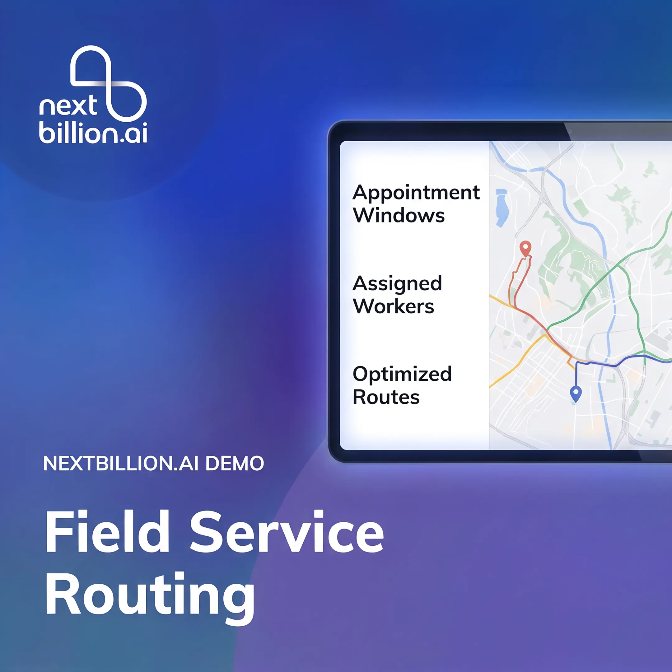 Operations team viewing cleaning appointments and optimized routes on a digital map