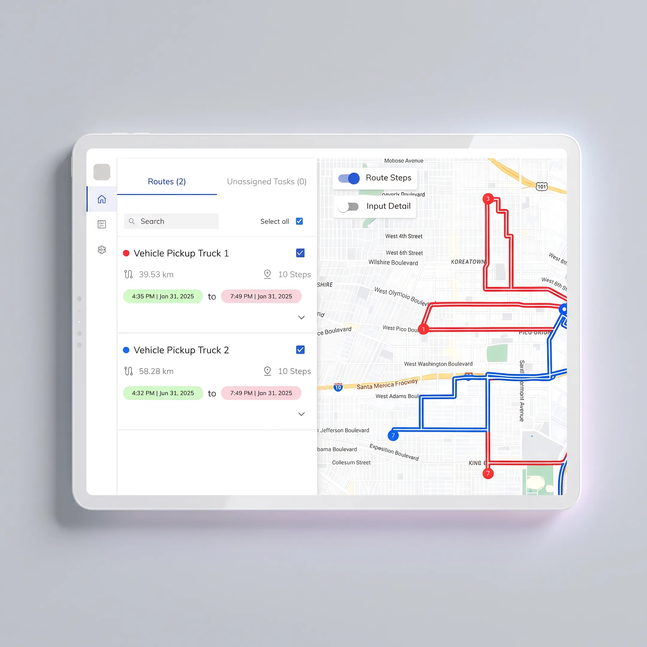 Branded delivery software platform with route optimization and dispatch tools