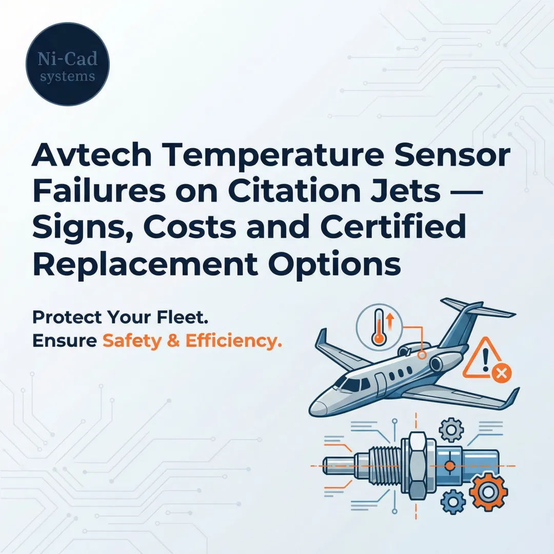 Avtech Temperature Sensor Failures on Citation Jets — Signs, Costs and Certified Replacement Options