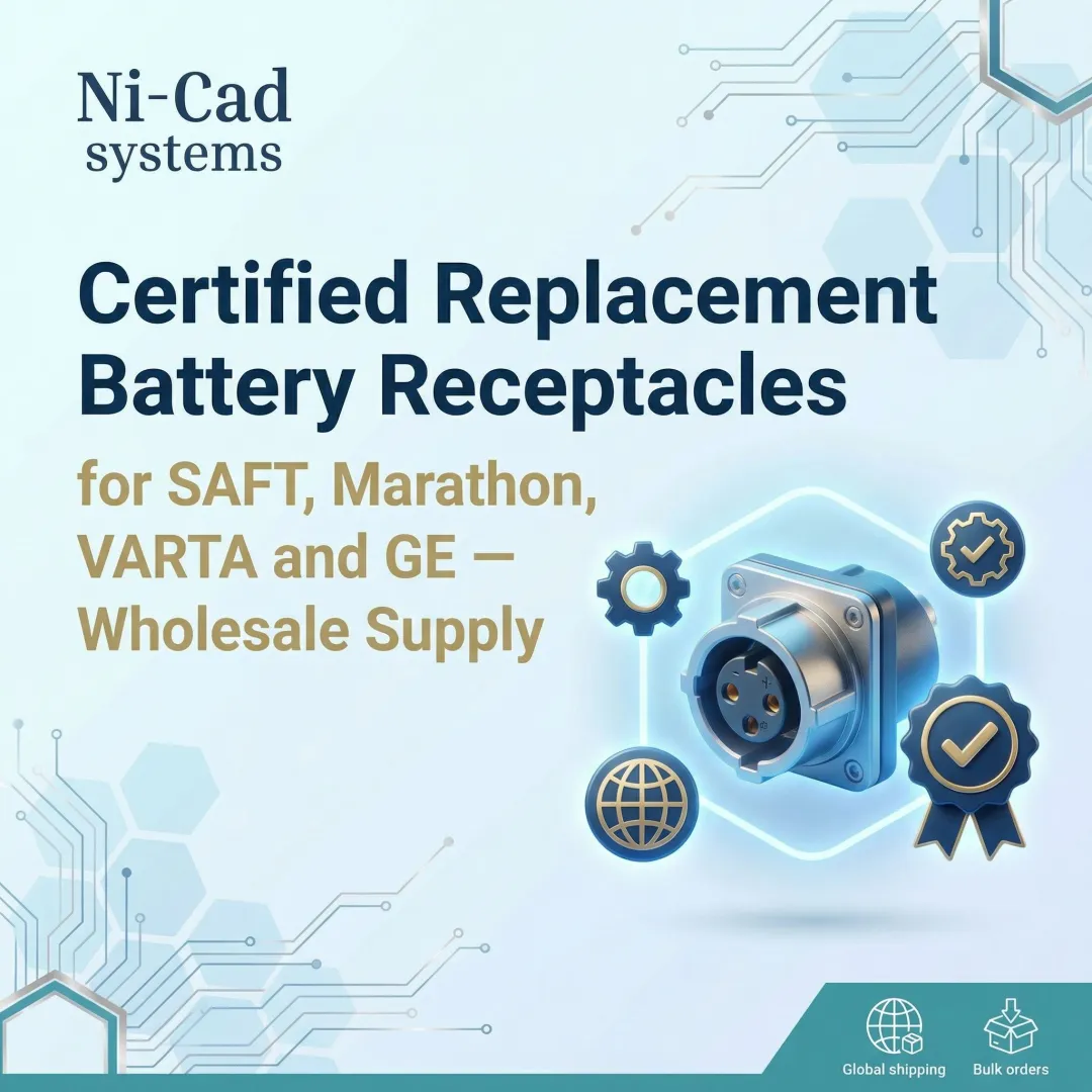 Certified Replacement Battery Receptacles for SAFT, Marathon, VARTA and GE — Wholesale Supply