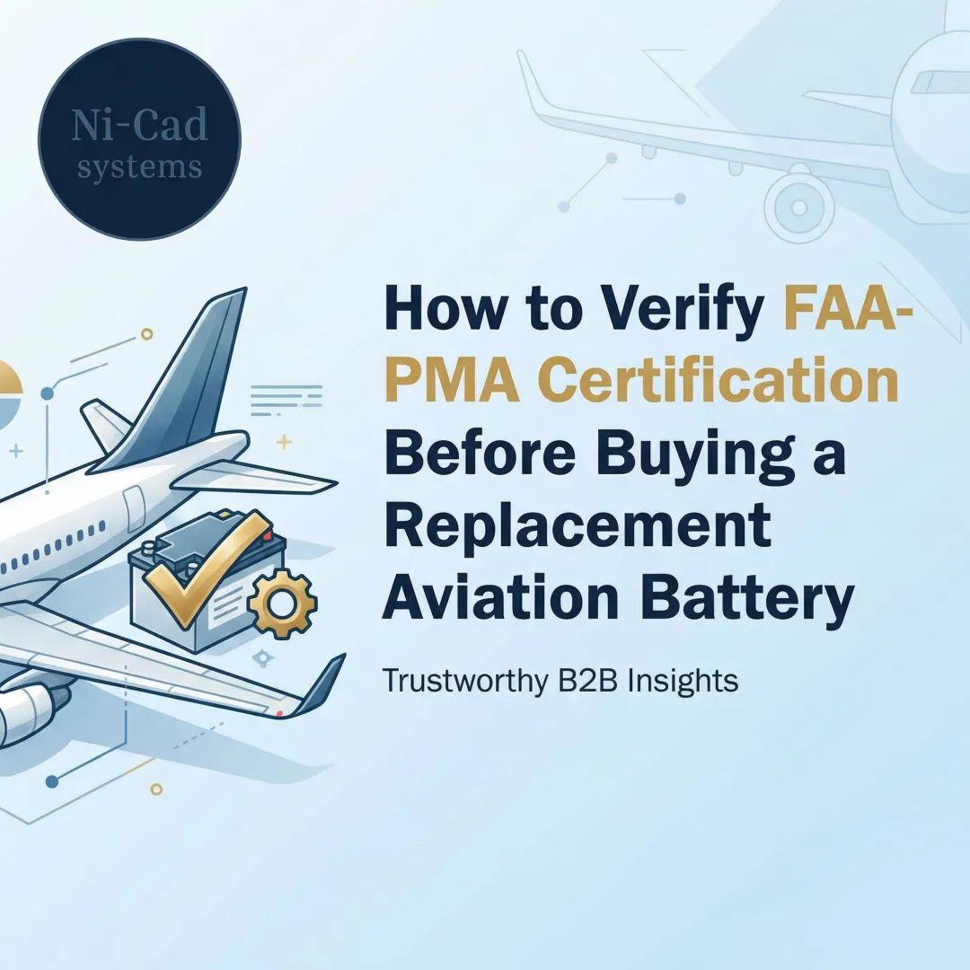 How to Verify FAA-PMA Certification Before Buying a Replacement Aviation Battery