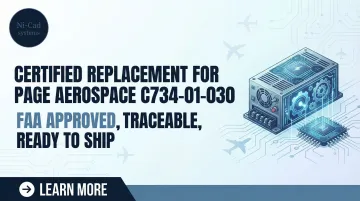 Cover image for Certified Replacement for Page Aerospace C734-01-030 — FAA Approved, Traceable, Ready to Ship