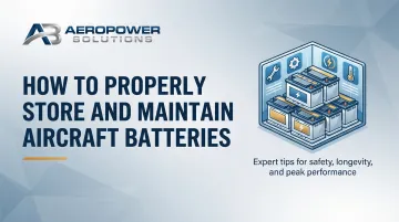 Cover image for How to Properly Store and Maintain Aircraft Batteries