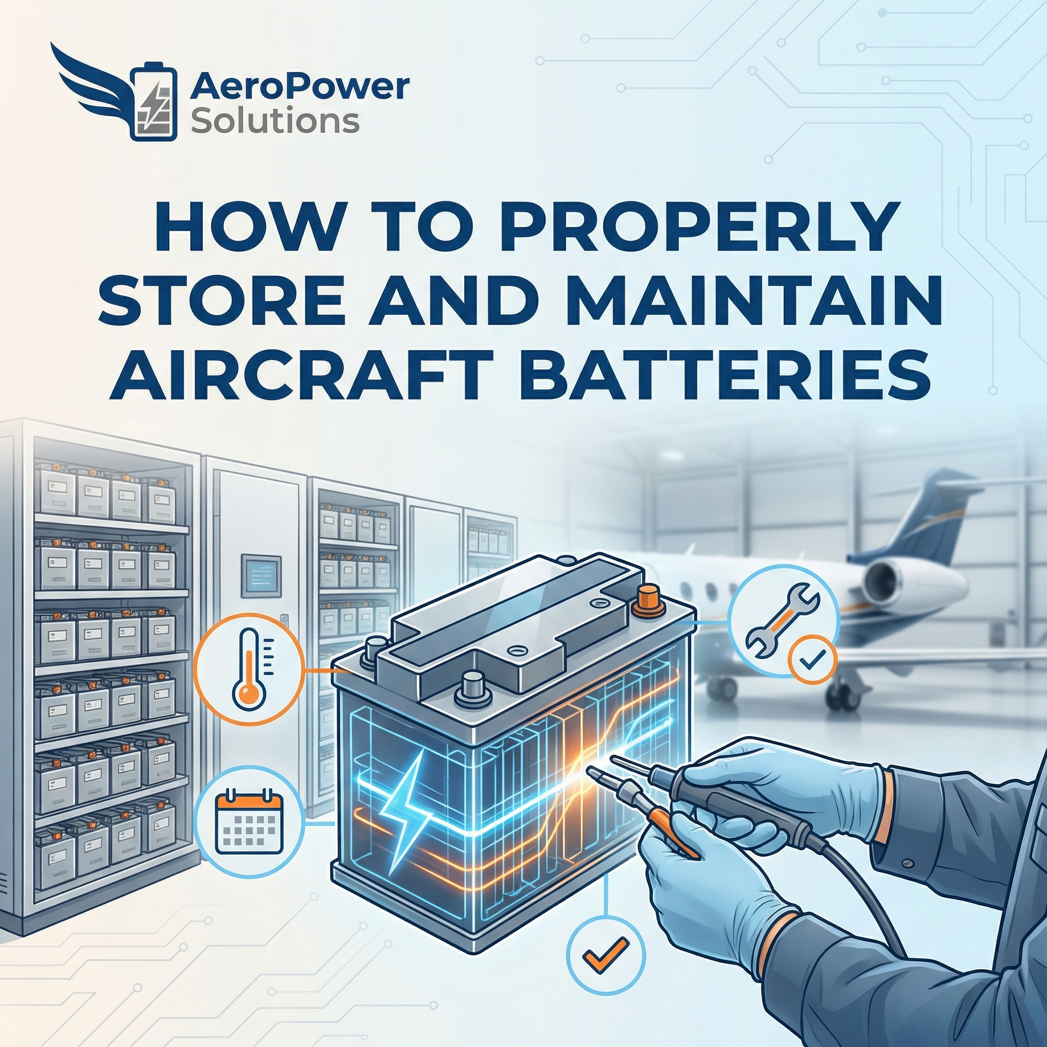How to Properly Store and Maintain Aircraft Batteries