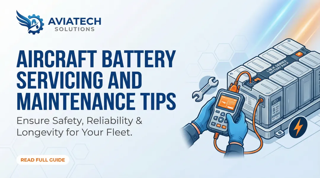 Cover image for Aircraft Battery Servicing and Maintenance Tips