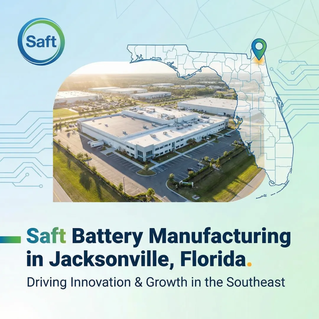 Saft Battery Manufacturing in Jacksonville, Florida