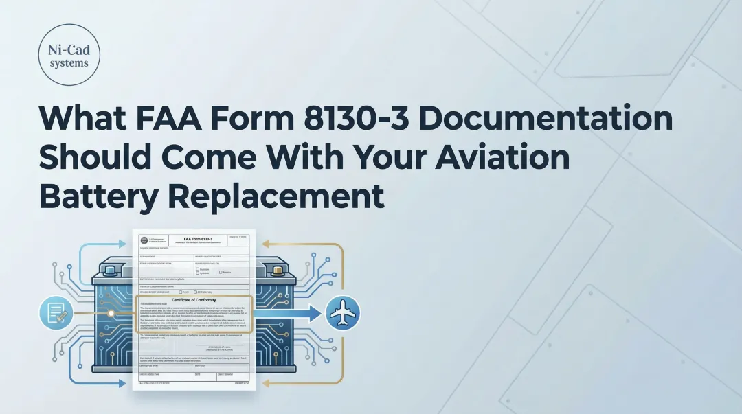 Cover image for What FAA Form 8130-3 Documentation Should Come With Your Aviation Battery Replacement