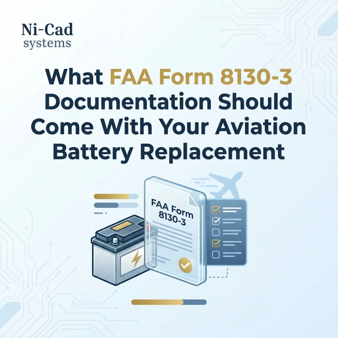 What FAA Form 8130-3 Documentation Should Come With Your Aviation Battery Replacement
