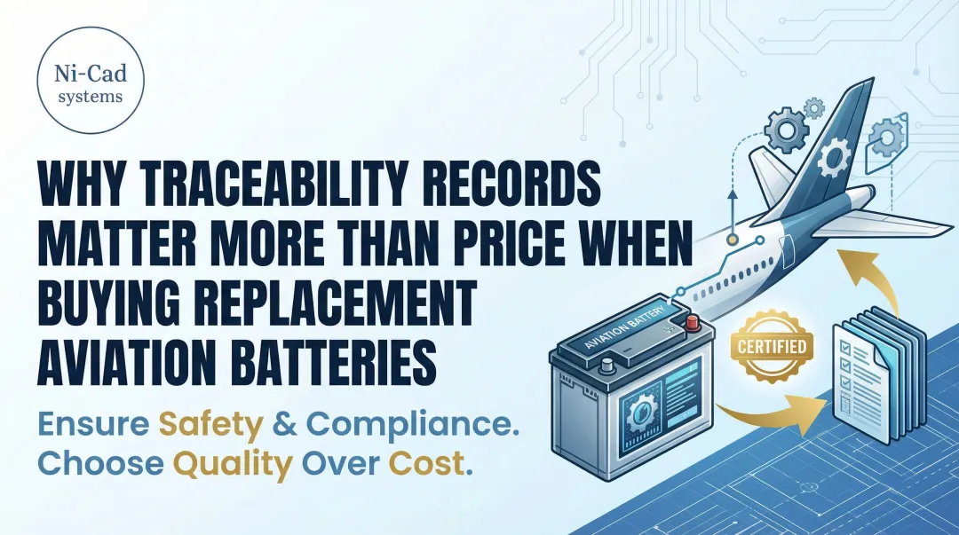 Cover image for Why Traceability Records Matter More Than Price When Buying Replacement Aviation Batteries