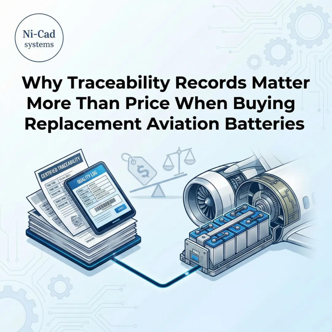 Why Traceability Records Matter More Than Price When Buying Replacement Aviation Batteries