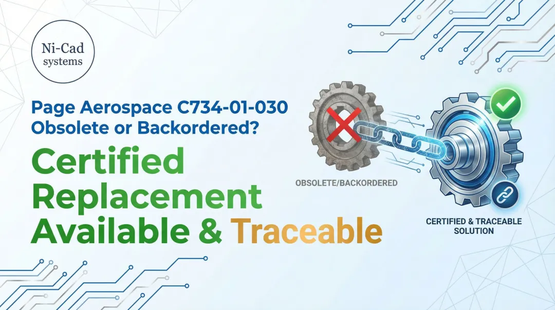 Cover image for Page Aerospace C734-01-030 Obsolete or Backordered? Certified Replacement Available and Traceable