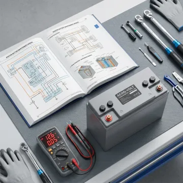 Aircraft battery maintenance training manual and technical documentation