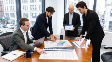 Nomad Group tenant rep team reviewing NYC office lease comps and submarket data