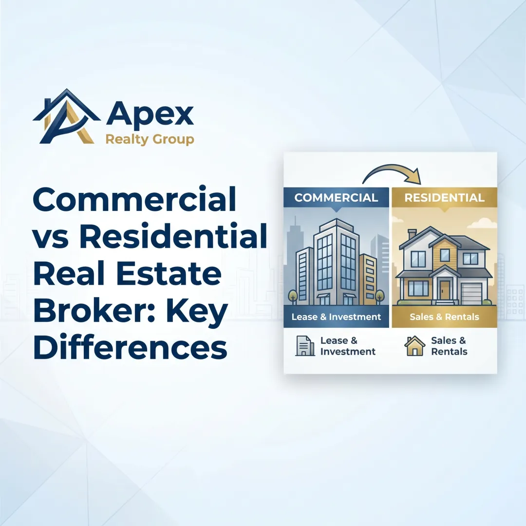 Commercial vs Residential Real Estate Broker: Key Differences