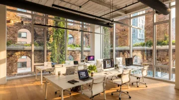 Williamsburg Brooklyn waterfront office building modern Class A tech startup workspace