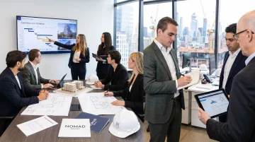 Full-service commercial property management team overseeing NYC office building operations