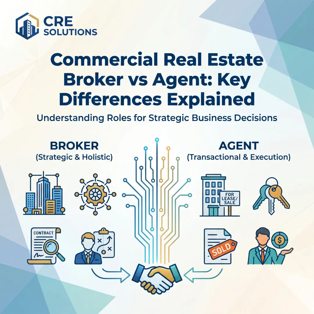 Commercial Real Estate Broker vs Agent: Key Differences Explained