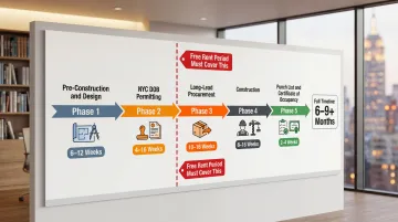 NYC office buildout timeline five phases from design to certificate of occupancy