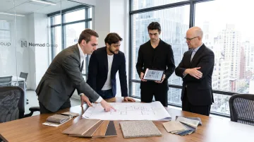 Nomad Group team supporting NYC tech startup office transition from flexible to traditional lease