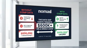 NYC office lease negotiation savings comparison with versus without comparable market data