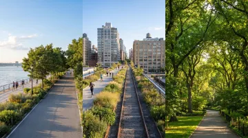 Midtown West Manhattan lifestyle amenities including High Line Hudson River Greenway and Central Park