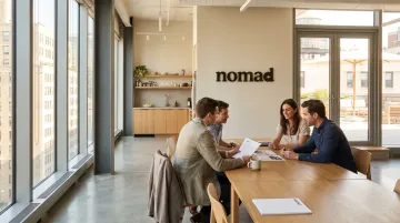 Modern open-plan Manhattan office with natural light transit access and premium amenities