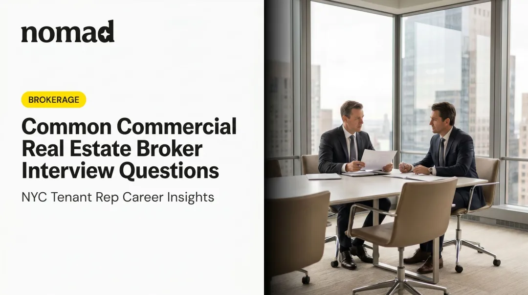 Common Commercial Real Estate Broker Interview Questions