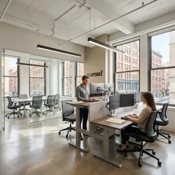 Modern startup office space in the Flatiron District