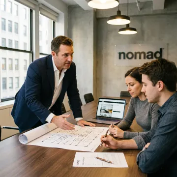 Broker advising startup founders on office options