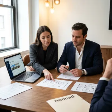 Commercial leasing process meeting