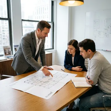Office leasing consultation in NYC