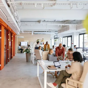 Modern flexible office space for startups