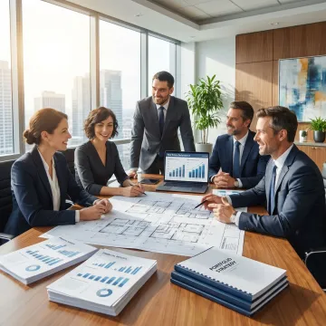 Asset management planning session for commercial real estate portfolio