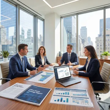 Asset management planning session for commercial office space