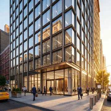 Modern office building in Downtown Brooklyn
