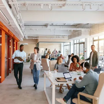 Modern flexible office space for startup teams