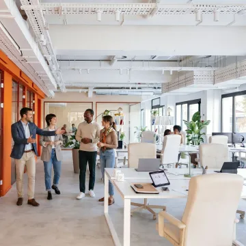 Modern flexible office space for a growing team