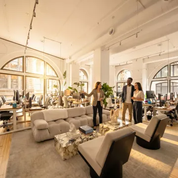 Modern startup office space ready for lease