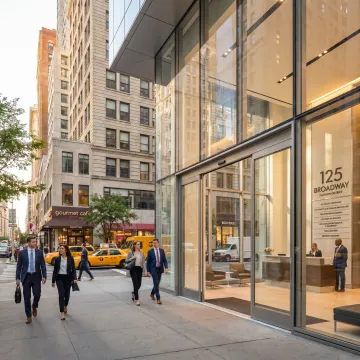 Modern office building in the Flatiron District