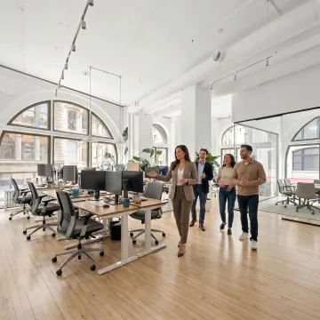 Modern office space tour for a growing team