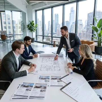 Commercial real estate advisor guiding startup office search