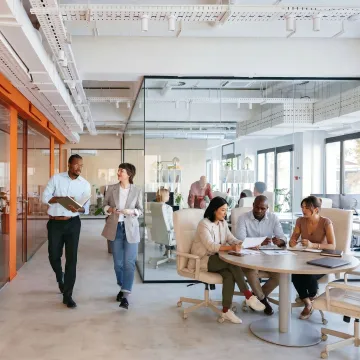 Modern private office workspace for a growing team