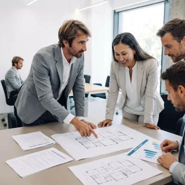 Broker advising startup founders on an office lease