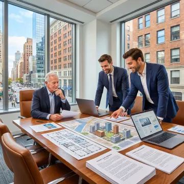 Commercial landlord representation meeting for office leasing