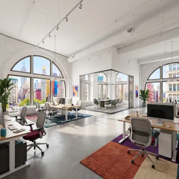 Modern startup office space in Union Square